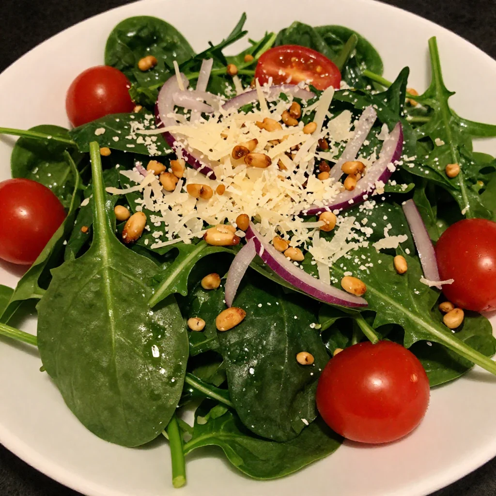 Arugula and Spinach Salad