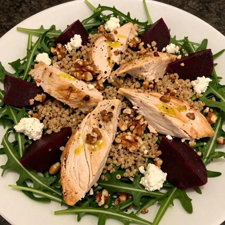 Arugula Quinoa Salad With Chicken and Beets