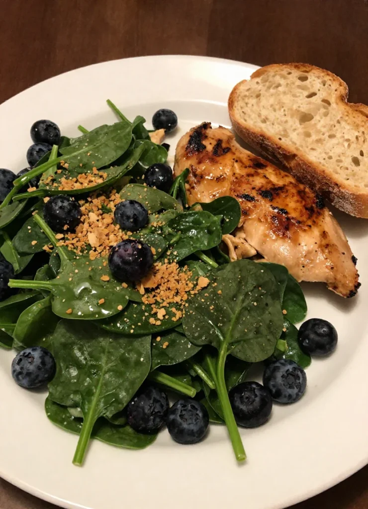 Blueberry Spinach Salad