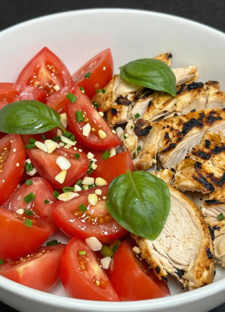 Bruschetta Salad With Chicken