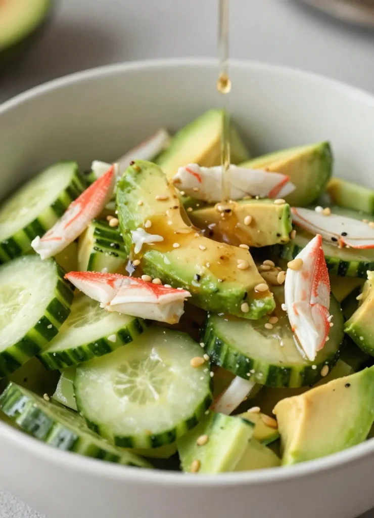 California Roll Cucumber Salad