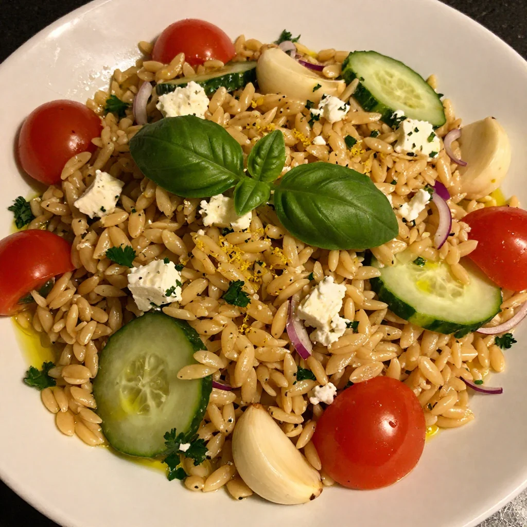 Cold Lemon Orzo Salad