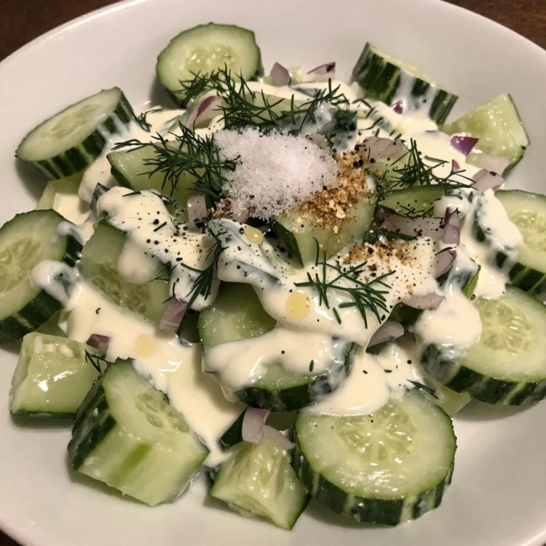 Creamy Cucumber Salad