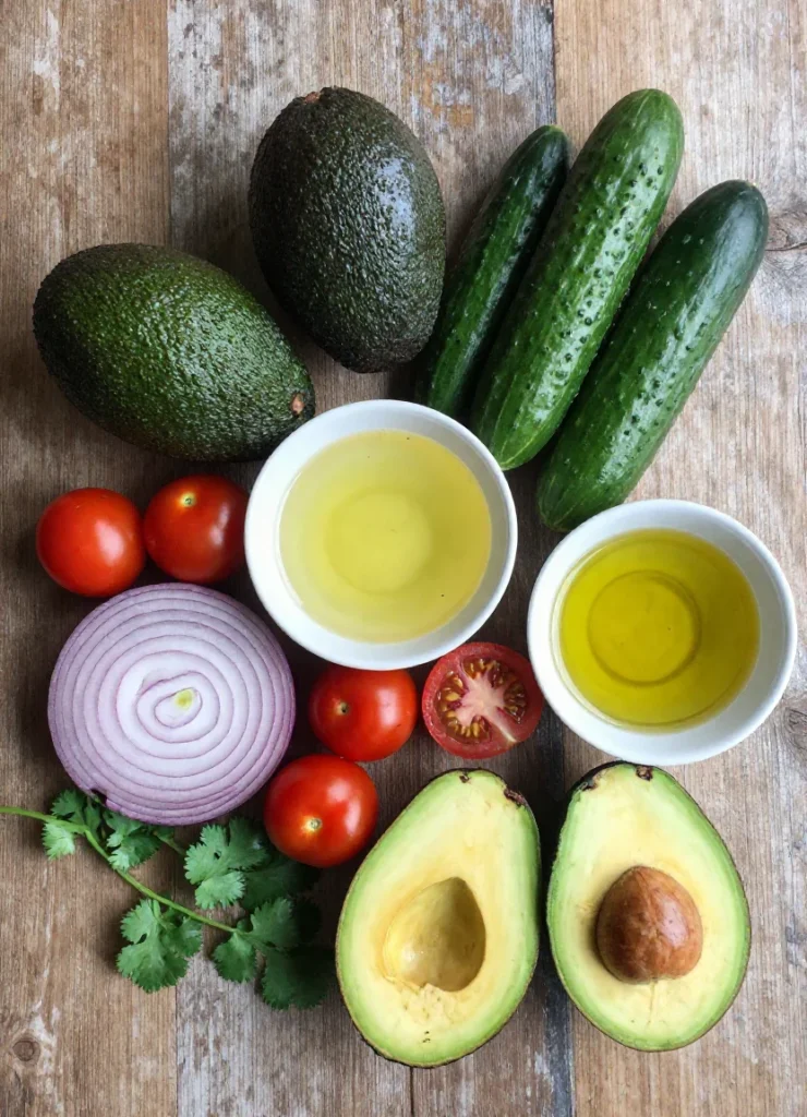 Easy Avocado Cucumber and Tomato Salad