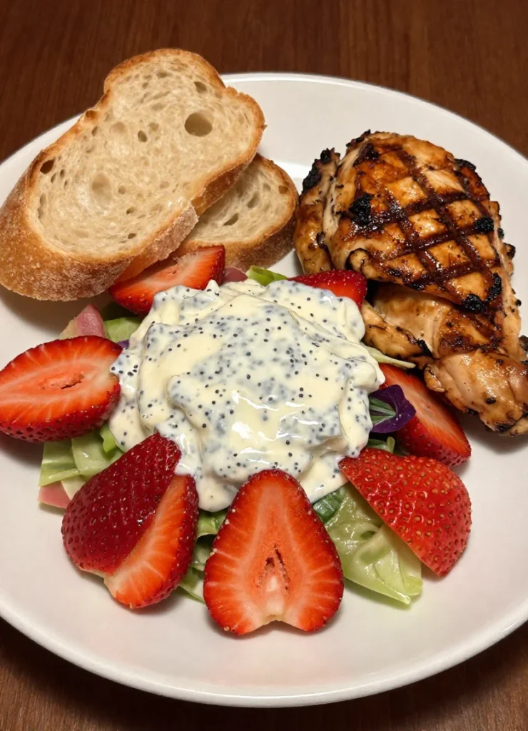 Strawberry Salad With Poppyseed Dressing