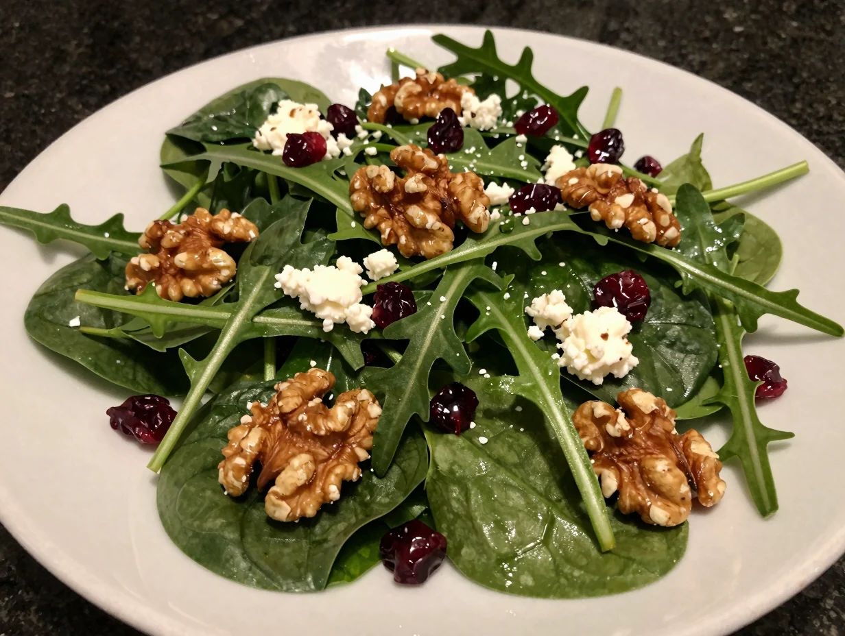 Arugula and Spinach Salad