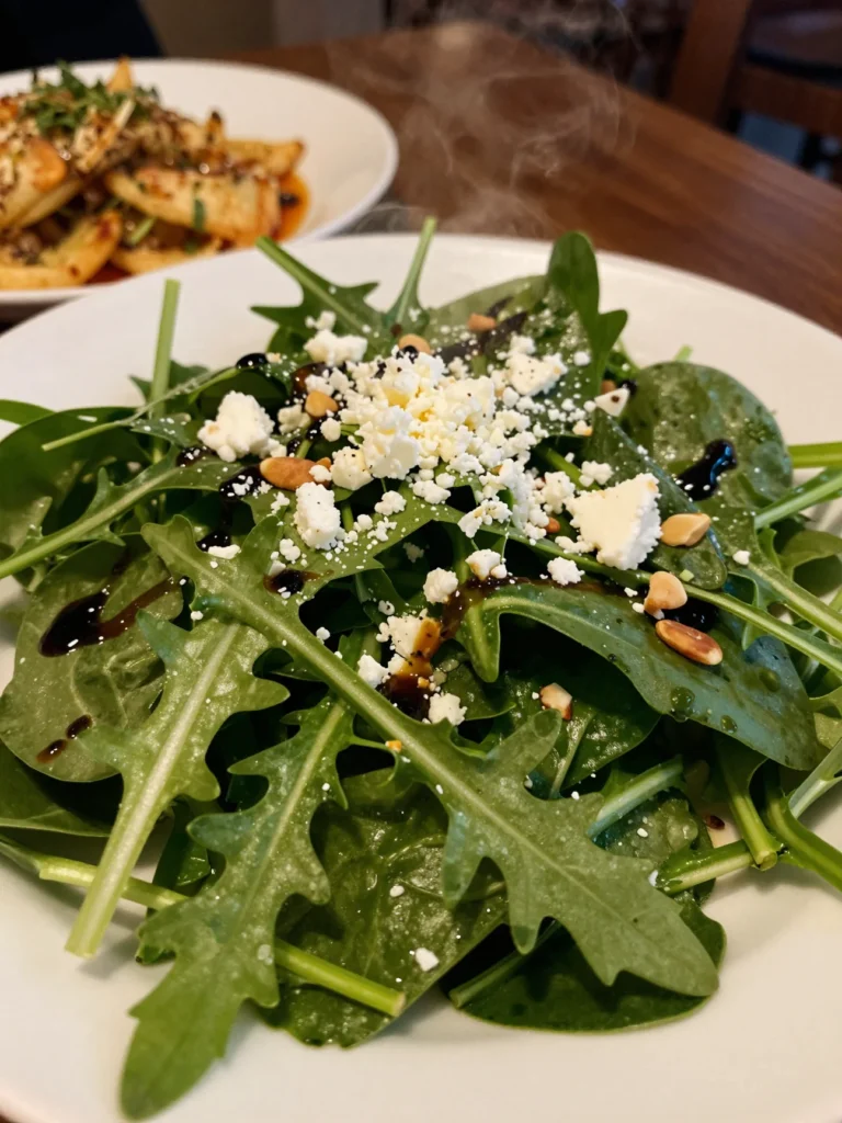 Arugula and Spinach Salad