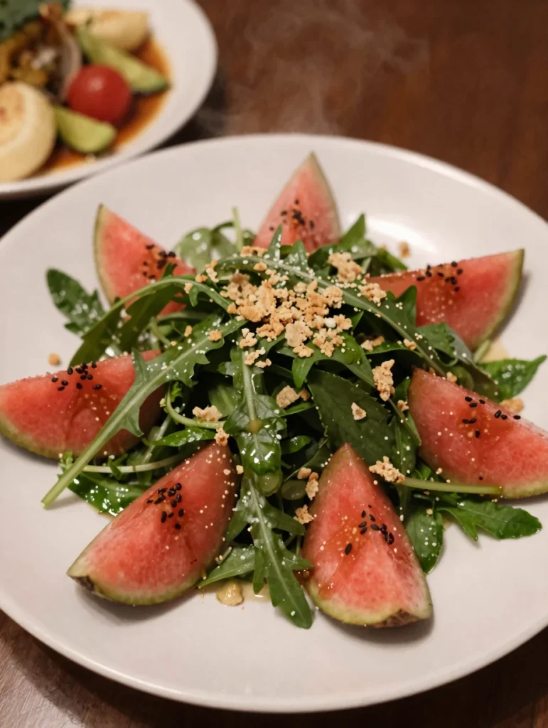 Arugula Watermelon Mint Salad