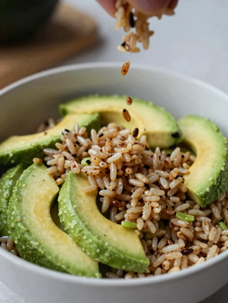 Brown Rice Salad with Avocado