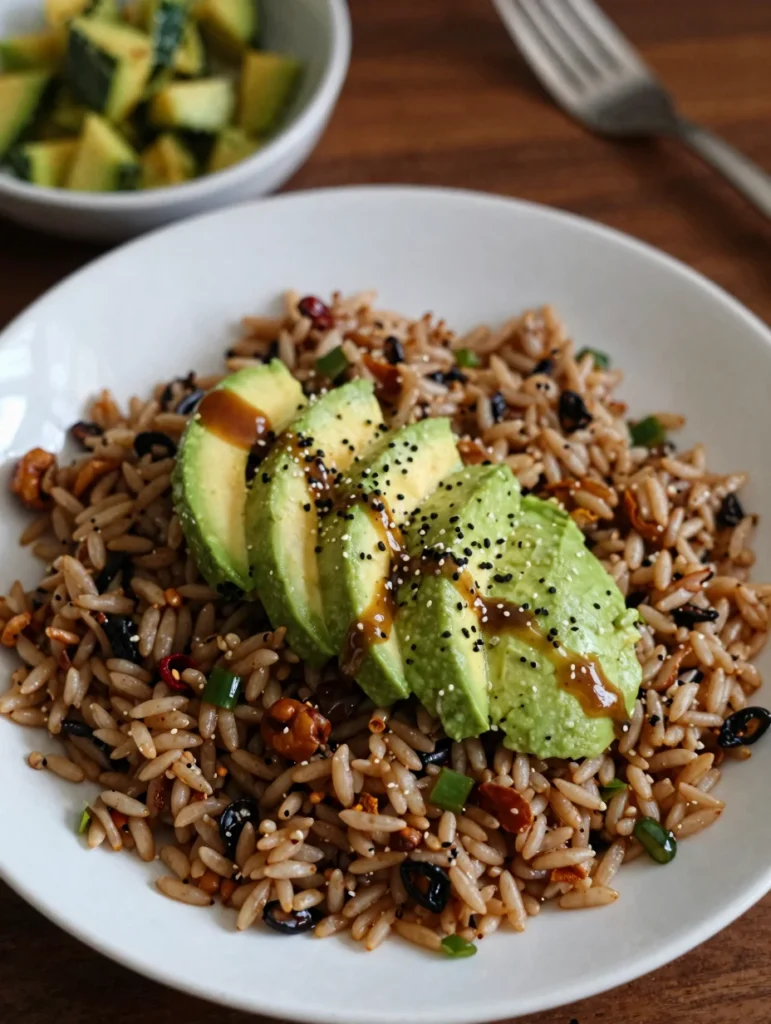 Brown Rice Salad with Avocado