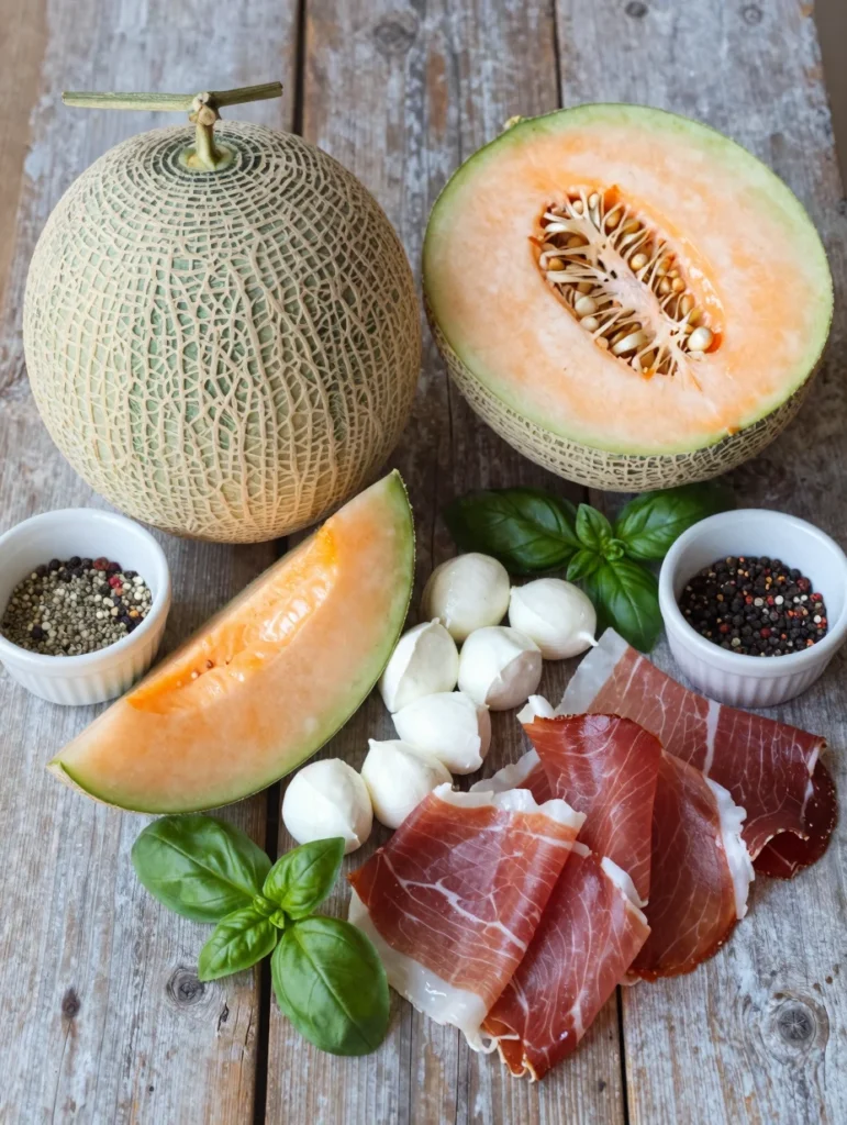 Cantaloupe Prosciutto Salad