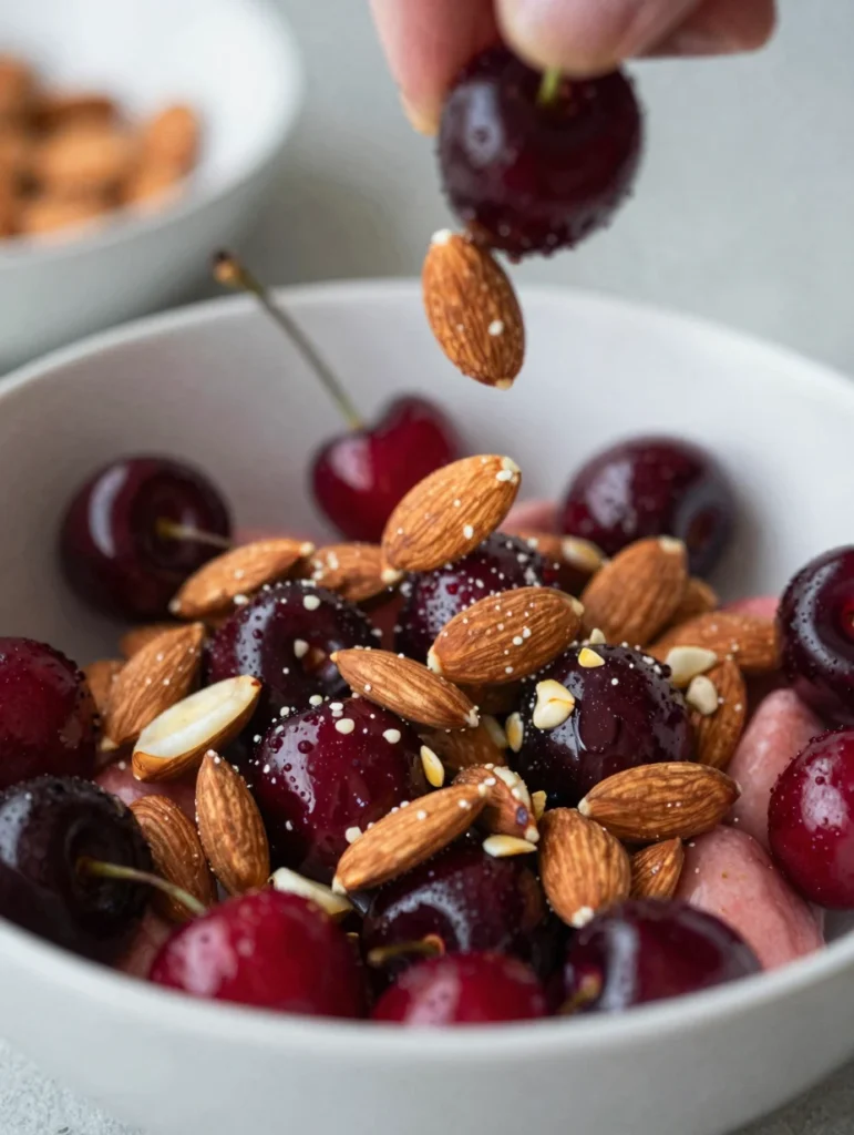 Cherry and Almond Fruit Salad