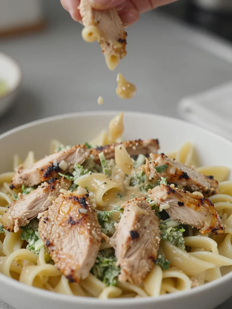 Chicken Caesar Pasta Salad