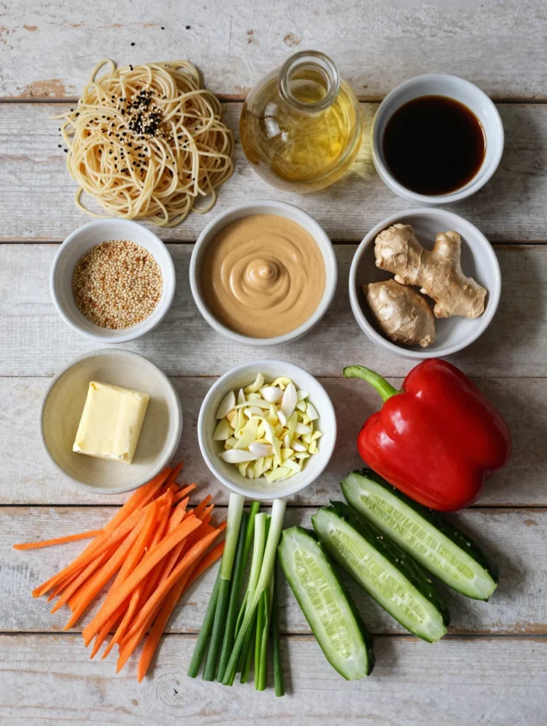 Cold Sesame Noodle Salad