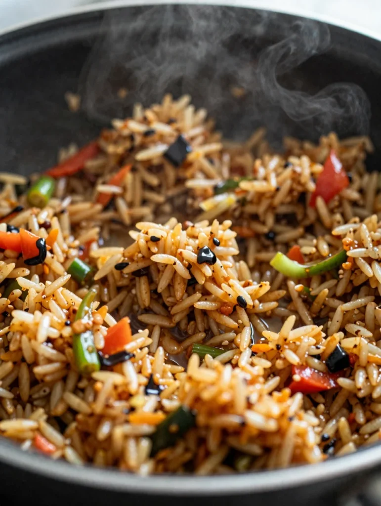 Crispy Rice Salad with Soy Dressing
