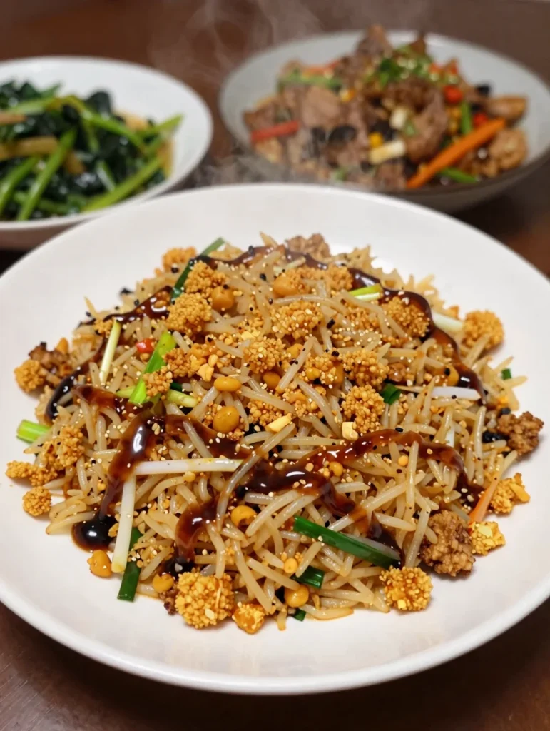 Crispy Rice Salad with Soy Dressing