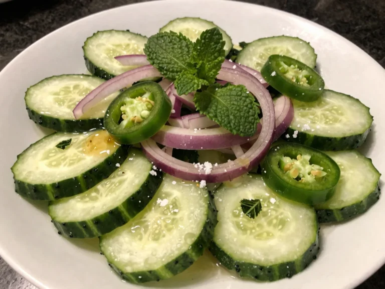 Cucumber Mint Agua Fresca Salad