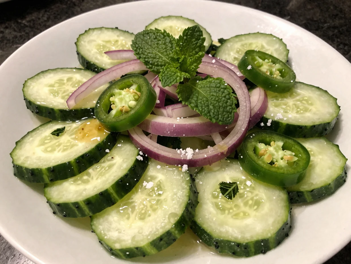 Cucumber Mint Agua Fresca Salad