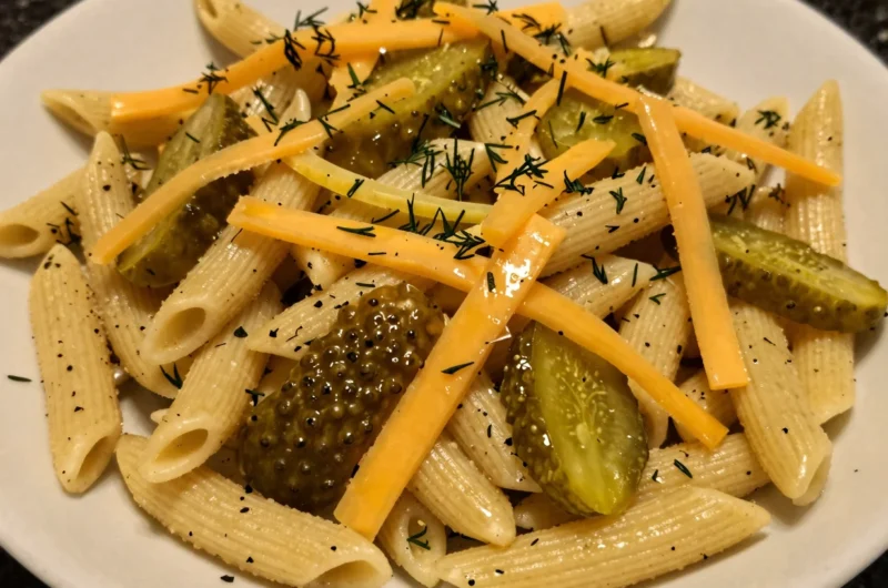 Dill Pickle Pasta Salad