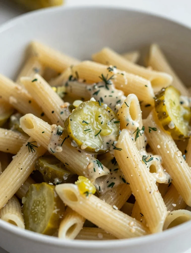 Dill Pickle Pasta Salad