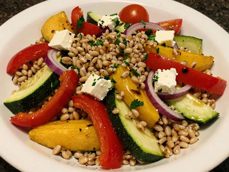 Farro and Roasted Veggie Salad