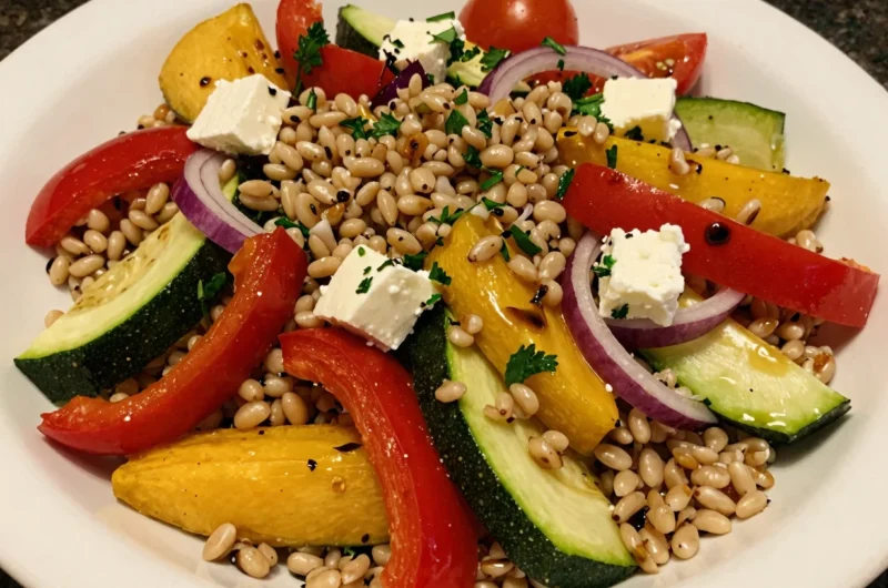 Farro and Roasted Veggie Salad