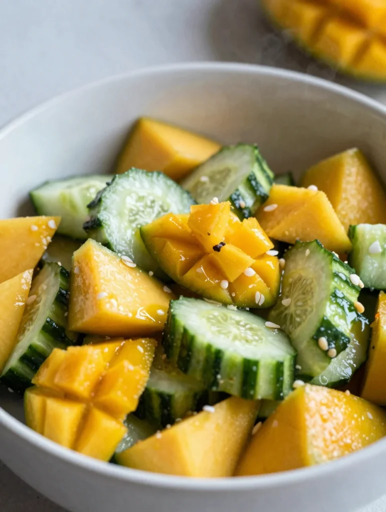 Fresh Mango Cucumber Salad