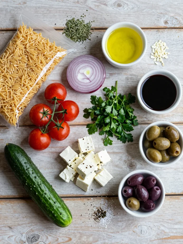 Greek Orzo Pasta Salad
