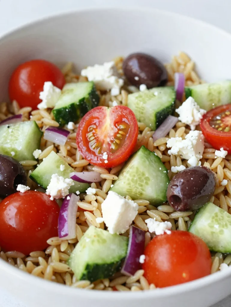 Greek Orzo Pasta Salad