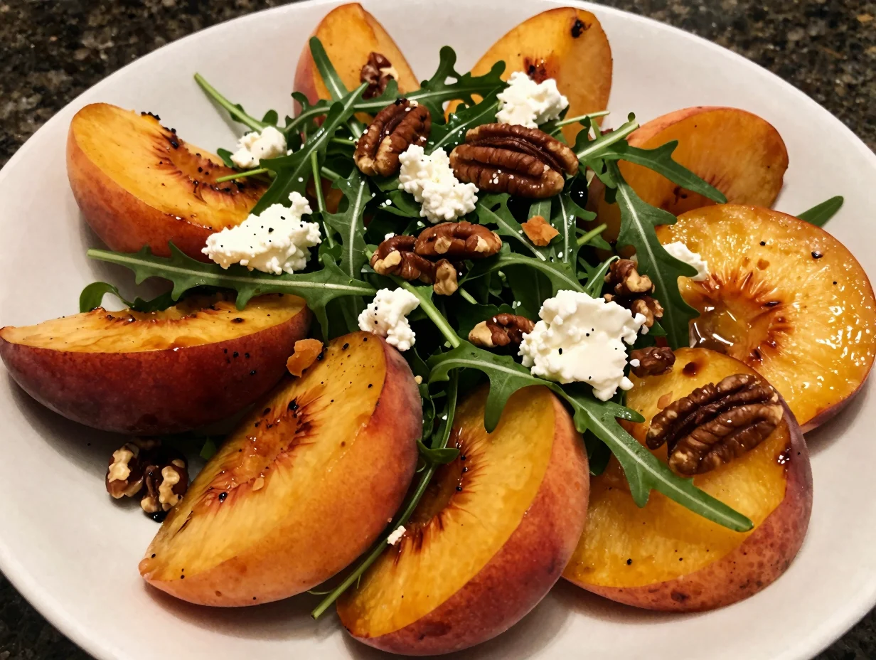 Grilled Peach Summer Salad