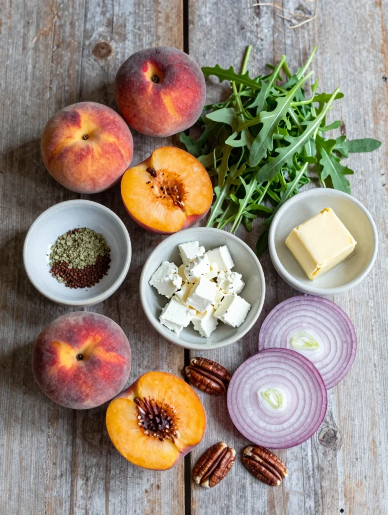 Grilled Peach Summer Salad