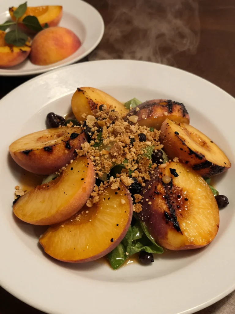 Grilled Peach Summer Salad
