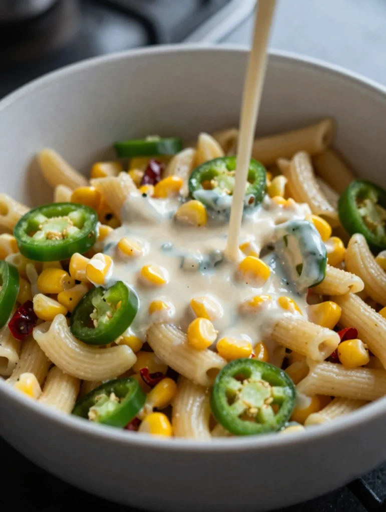 Jalapeu00f1o Corn Pasta Salad