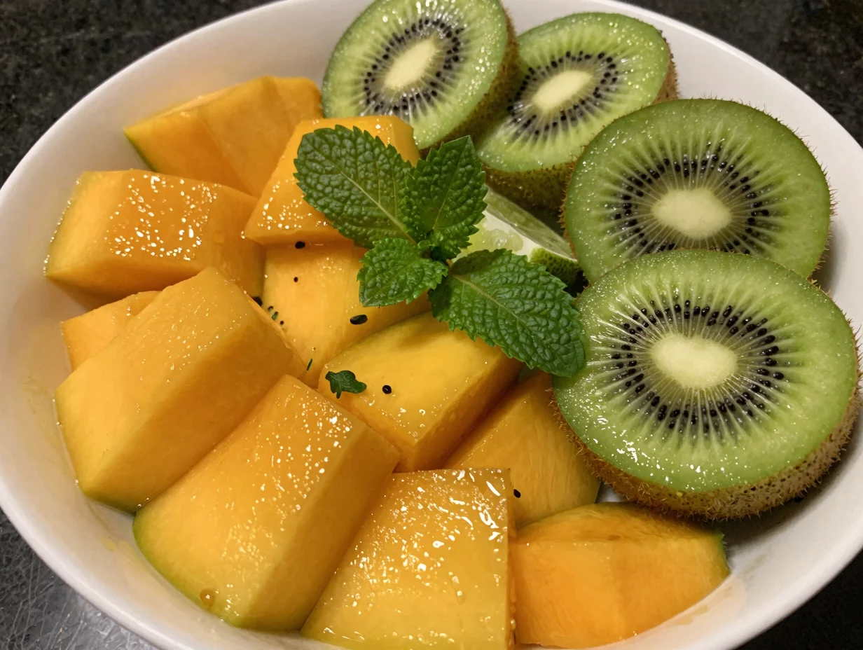 Kiwi Mango Fruit Bowl