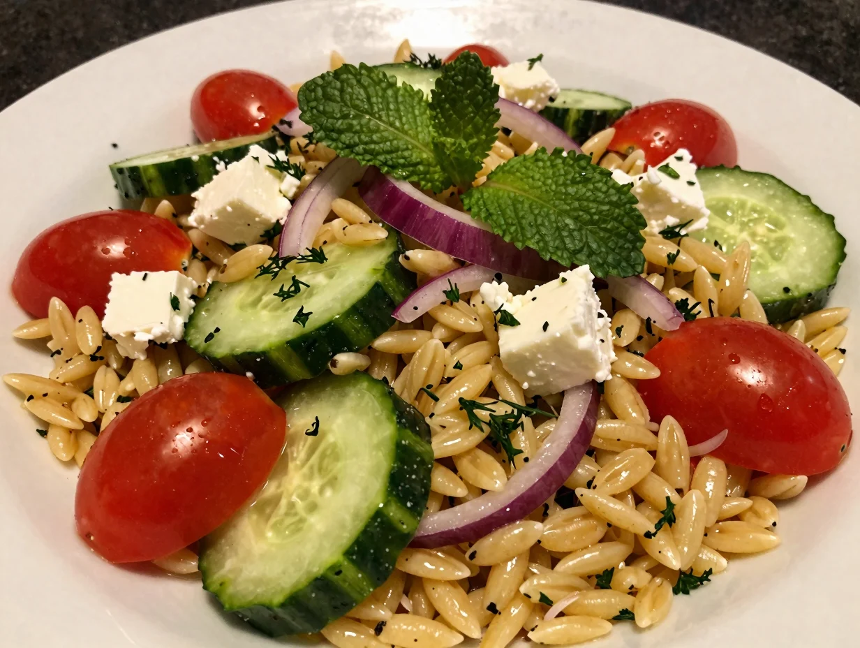 Lemon Herb Orzo Salad