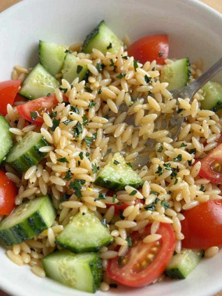 Lemon Herb Orzo Salad