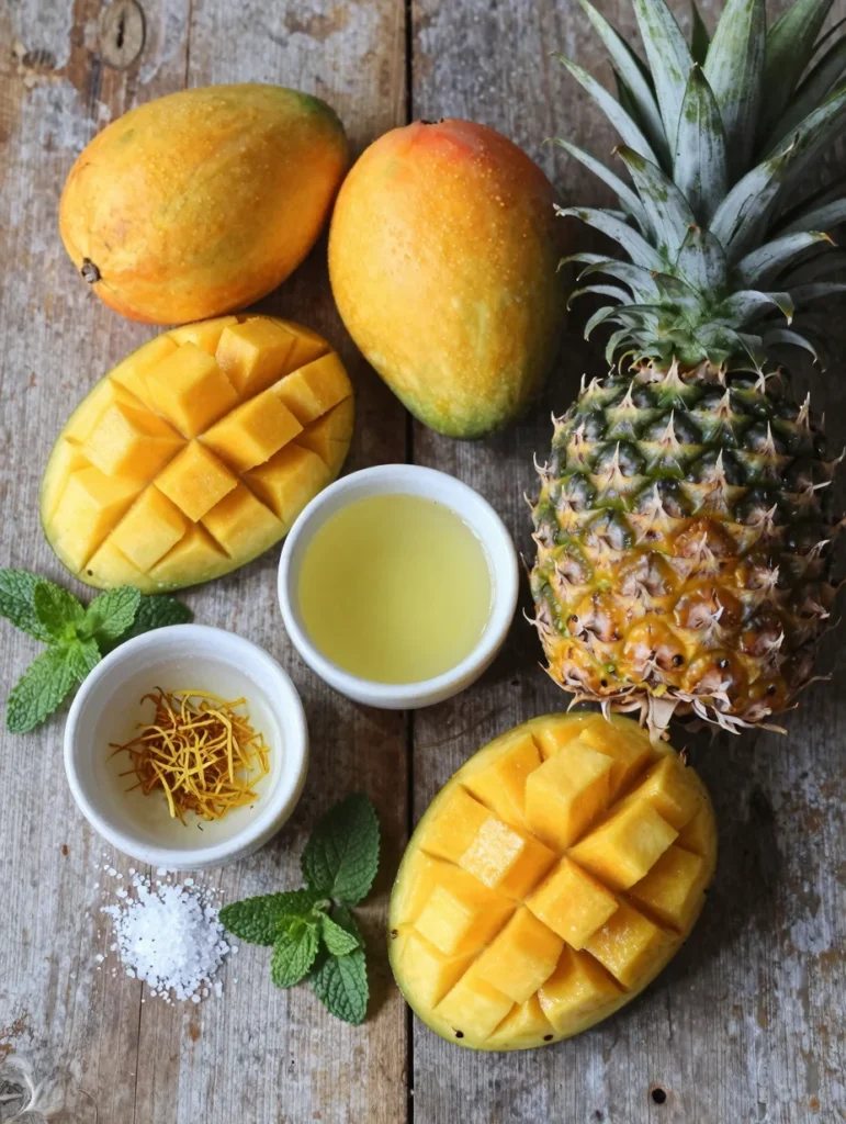 Mango Pineapple Fruit Salad