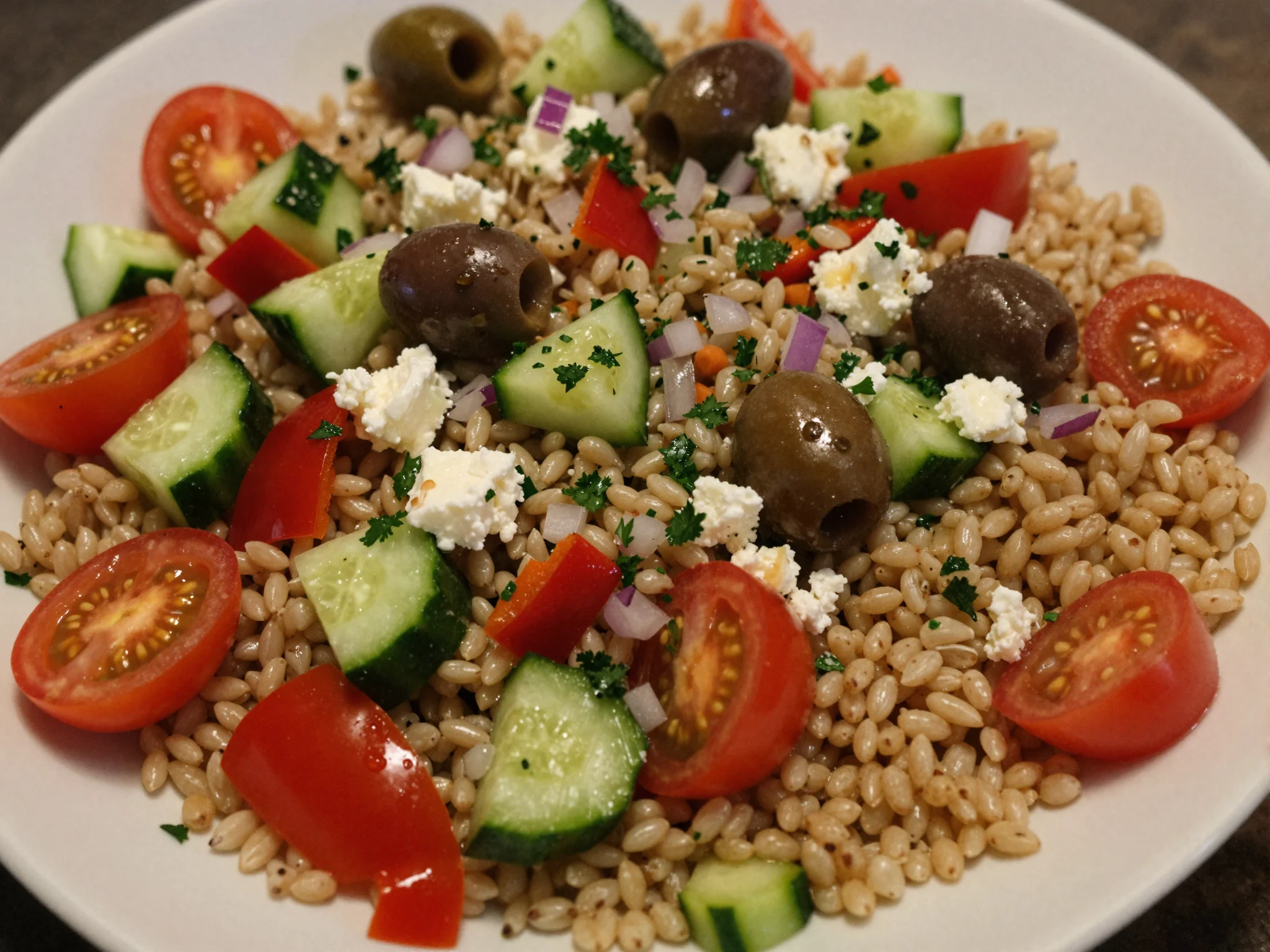 Mediterranean Farro Salad