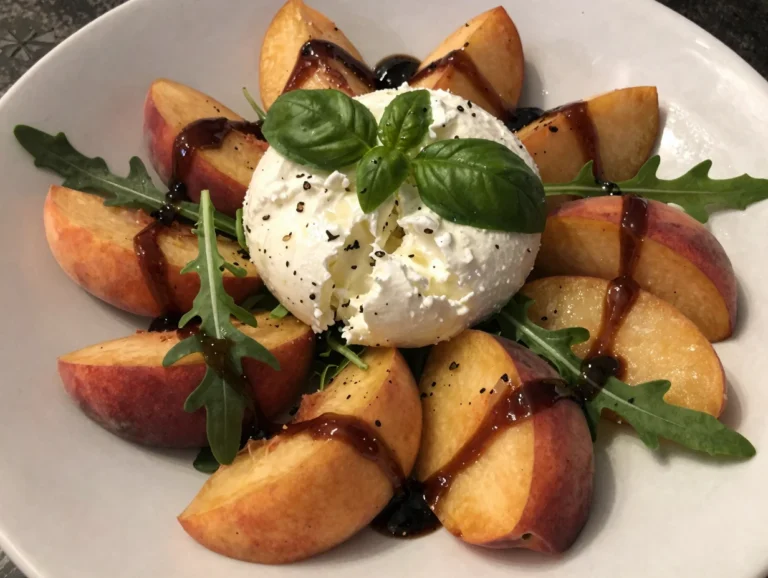 Peach and Burrata Salad