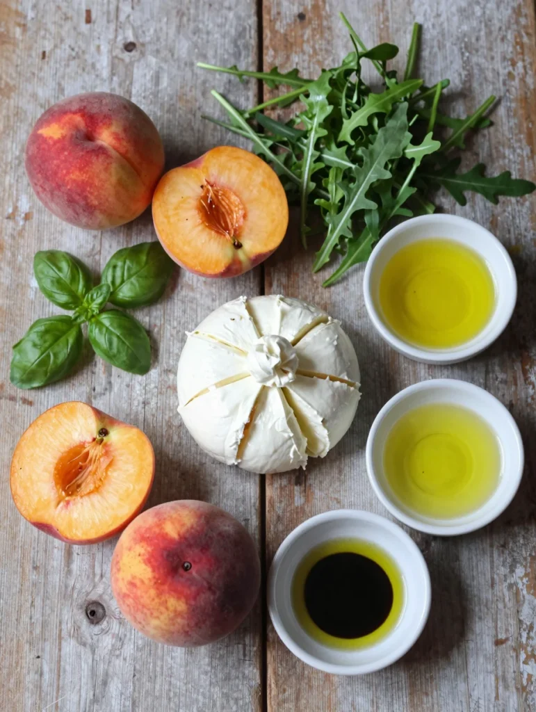 Peach and Burrata Salad