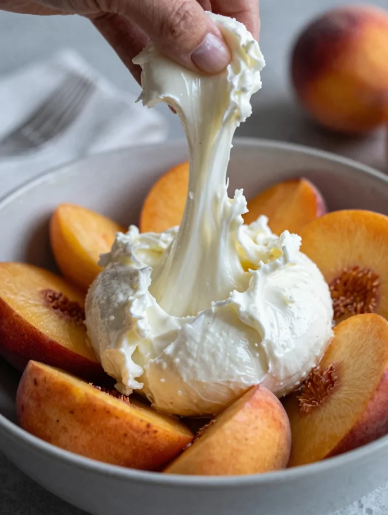 Peach and Burrata Salad