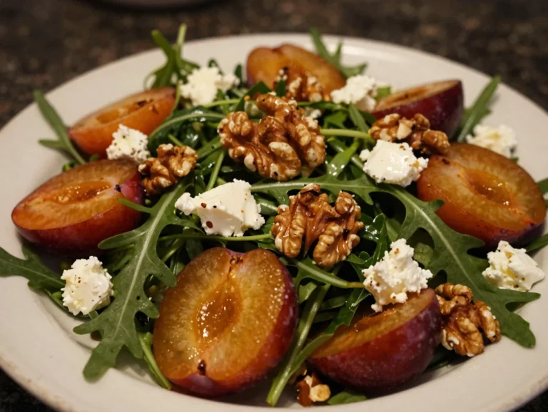 Plum and Arugula Salad