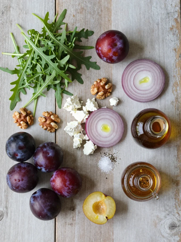 Plum and Arugula Salad