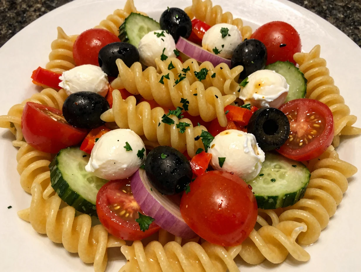 Simple Pasta Salad for Cookouts