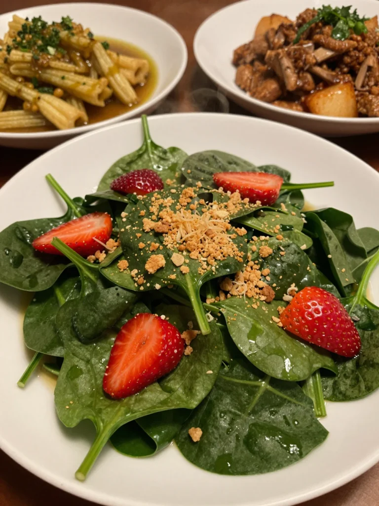 Strawberry Spinach Salad