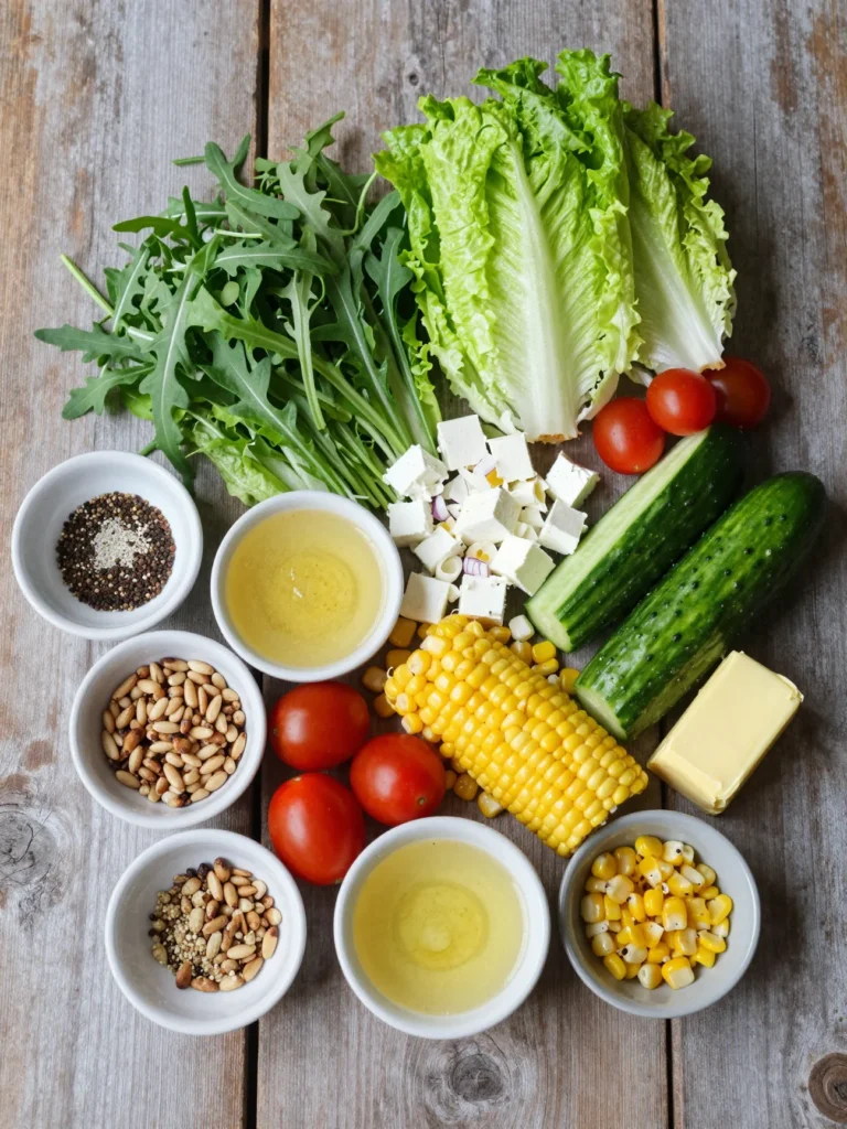 Summer Salad with Lemon Vinaigrette