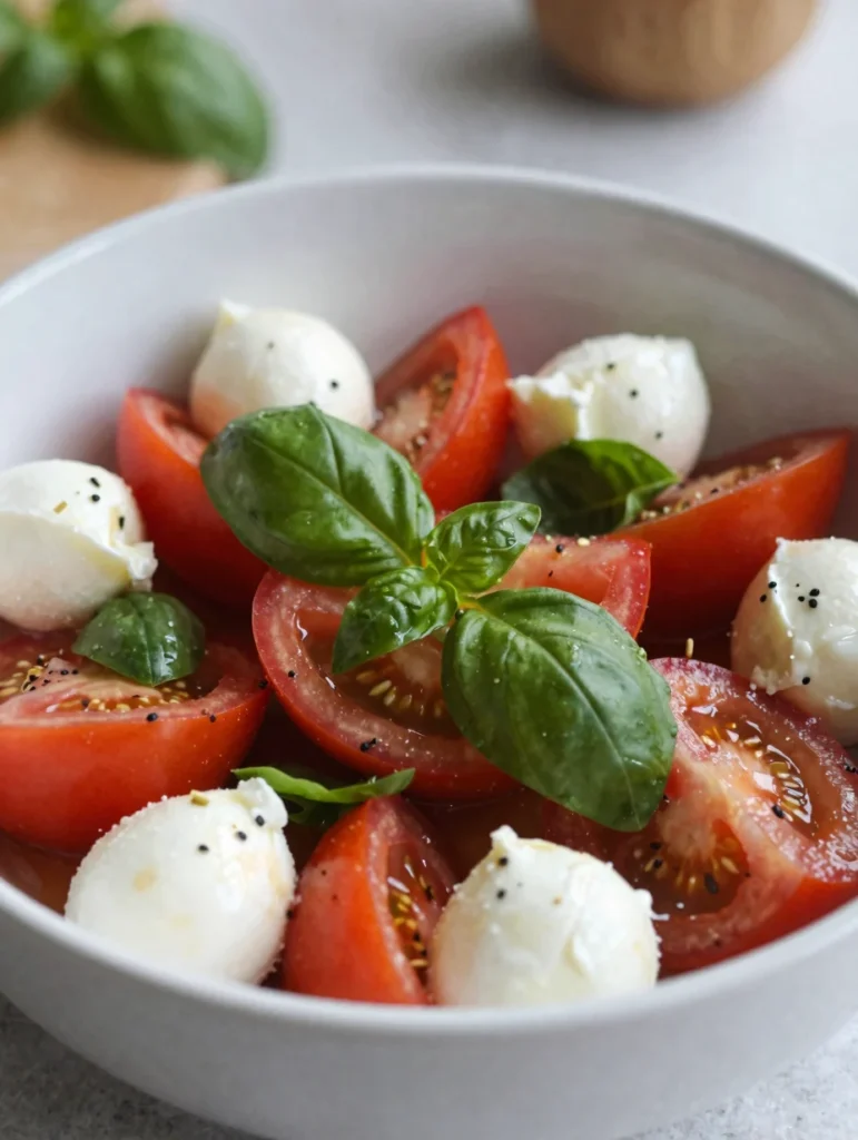 Tomato Basil Mozzarella Salad