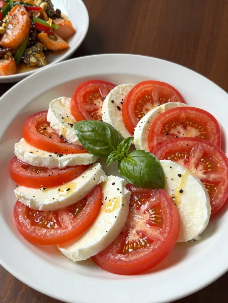 Tomato Basil Mozzarella Salad