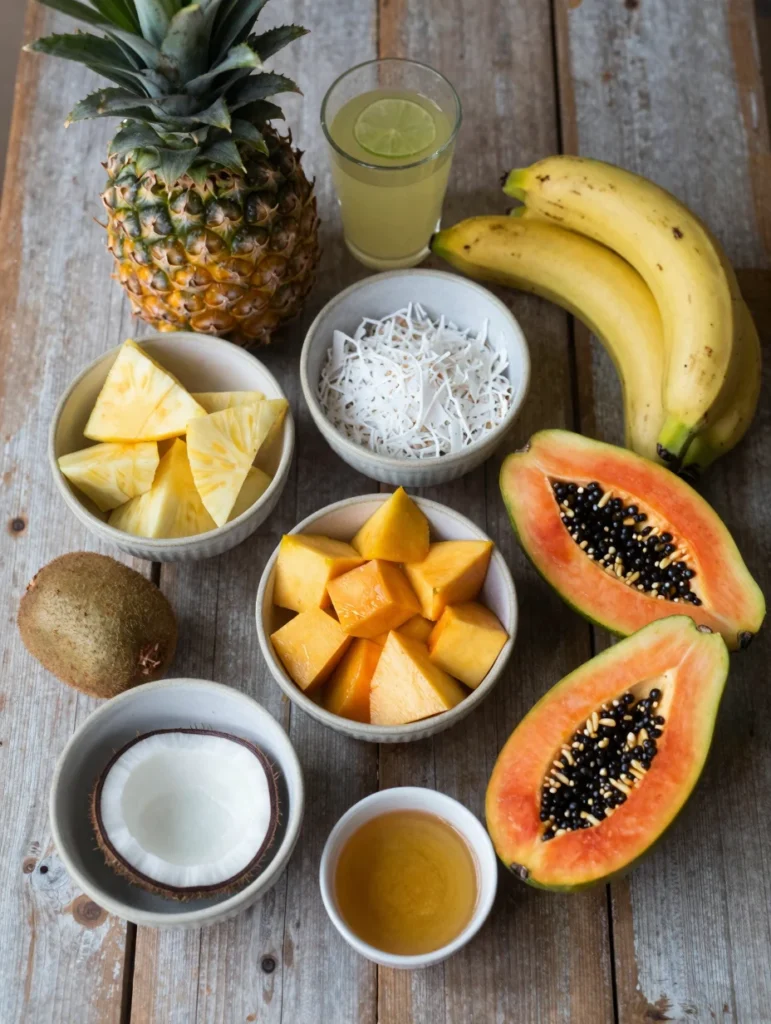 Tropical Fruit Salad with Coconut