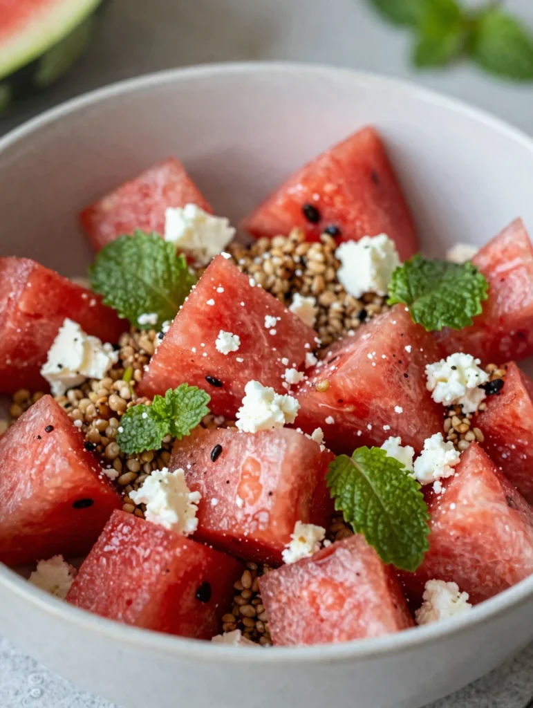 Watermelon and Feta Grain Bowl